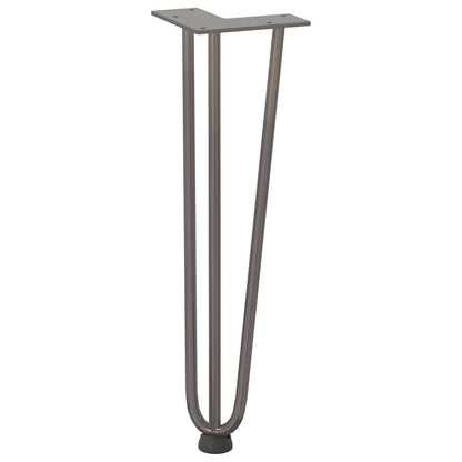 vidaXL Hairpin Legs for Coffee Table 4 pcs Natural Steel 42 cm Solid Steel