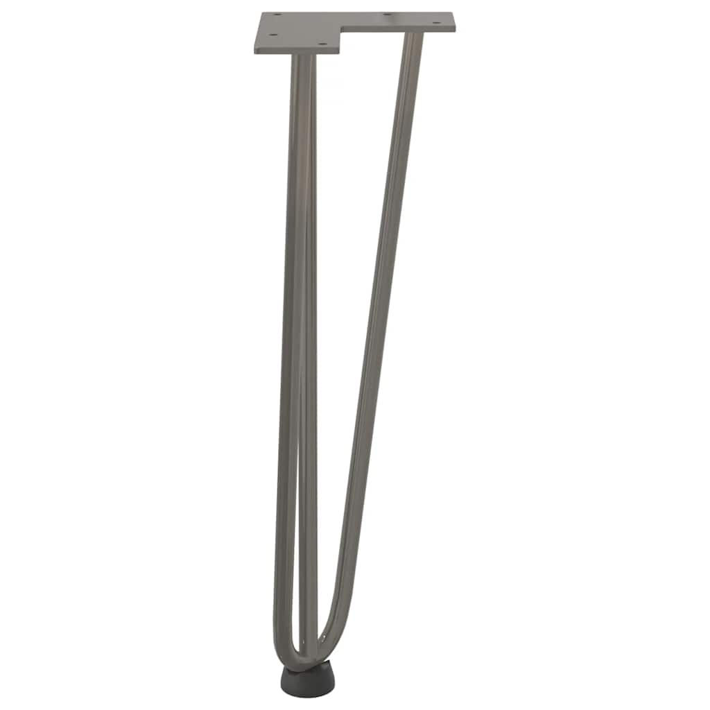 vidaXL Hairpin Legs for Coffee Table 4 pcs Natural Steel 42 cm Solid Steel