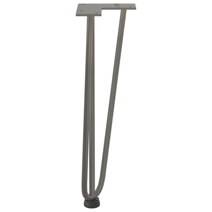 vidaXL Hairpin Legs for Coffee Table 4 pcs Natural Steel 42 cm Solid Steel