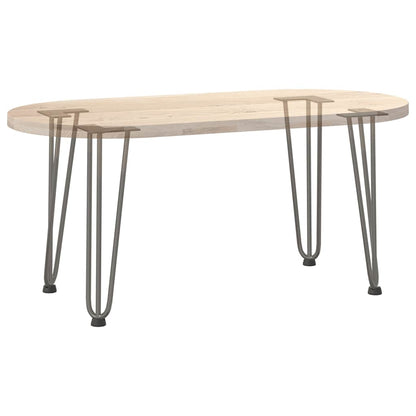 vidaXL Hairpin Legs for Coffee Table 4 pcs Natural Steel 42 cm Solid Steel
