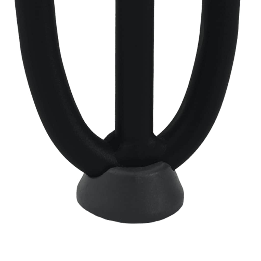 vidaXL hairpin legs for console tables for Console Table 4 pcs Black 72 cm Solid Steel