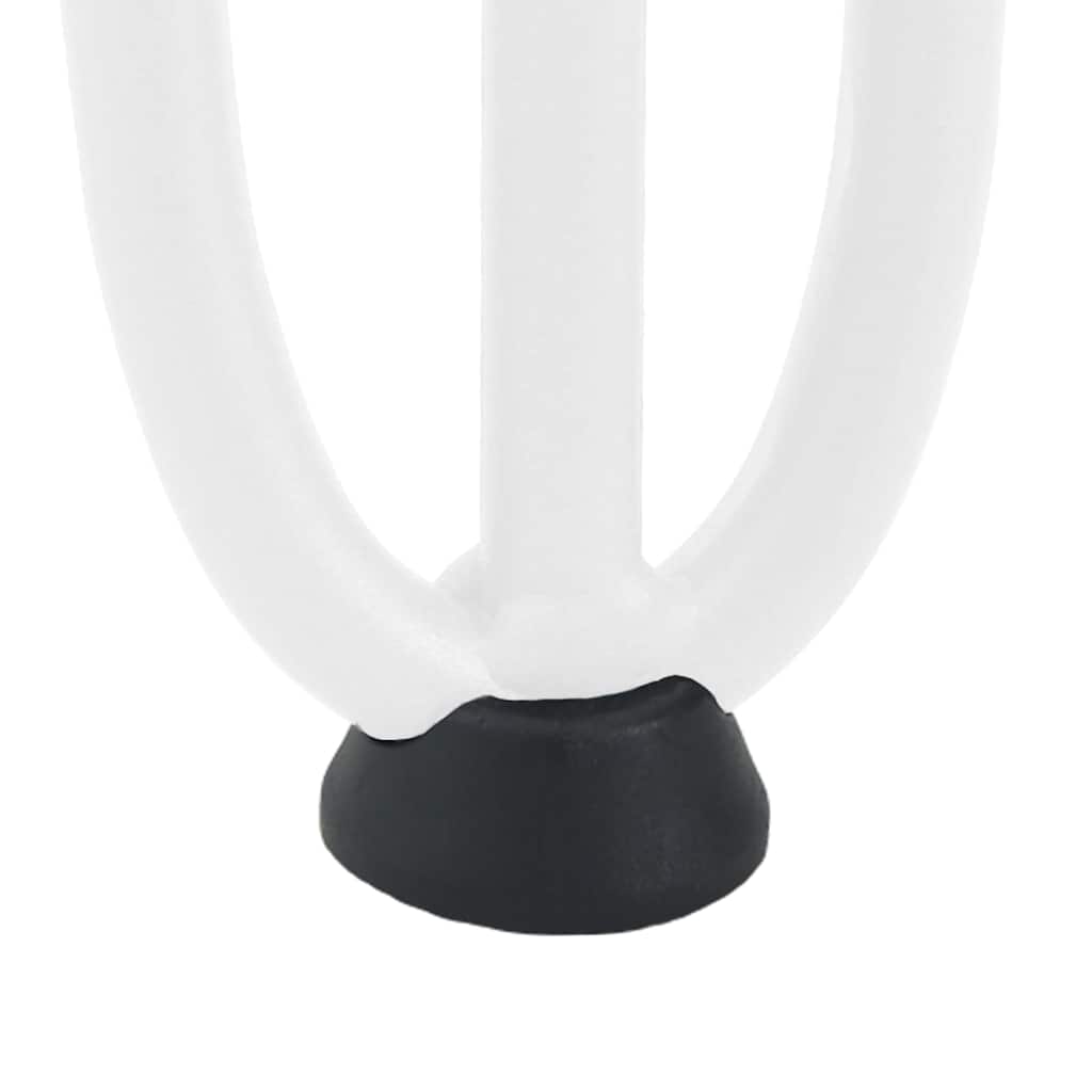 vidaXL hairpin legs for console tables for Console Table 4 pcs White 72 cm Solid Steel