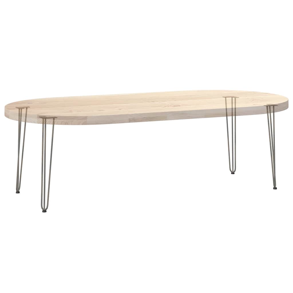 vidaXL hairpin legs for console tables for Console Table 4 pcs Natural Steel 72 cm Solid Steel