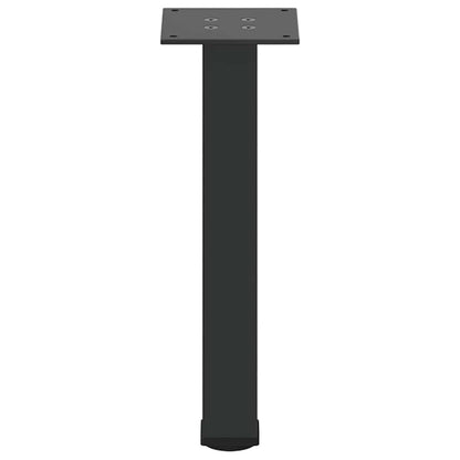 vidaXL Coffee Table Legs 4 pcs Black 30-32 cm Steel