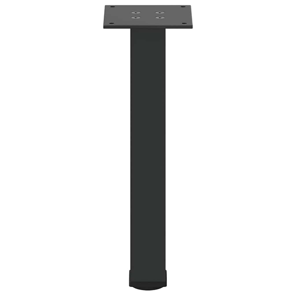 vidaXL Coffee Table Legs 4 pcs Black 30-32 cm Steel