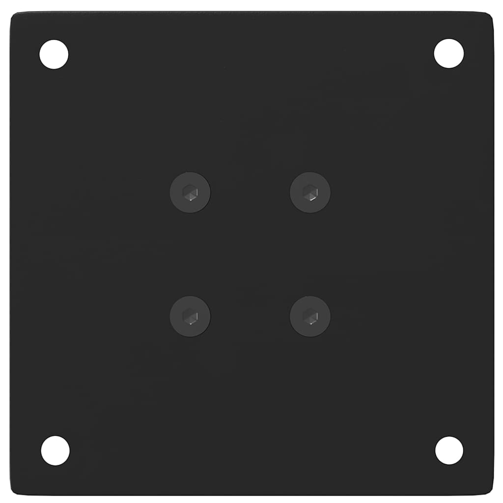 vidaXL Coffee Table Legs 4 pcs Black 30-32 cm Steel