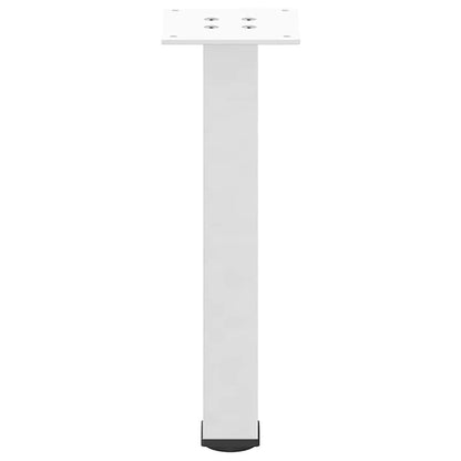 vidaXL Coffee Table Legs 4 pcs White 30-32 cm Steel