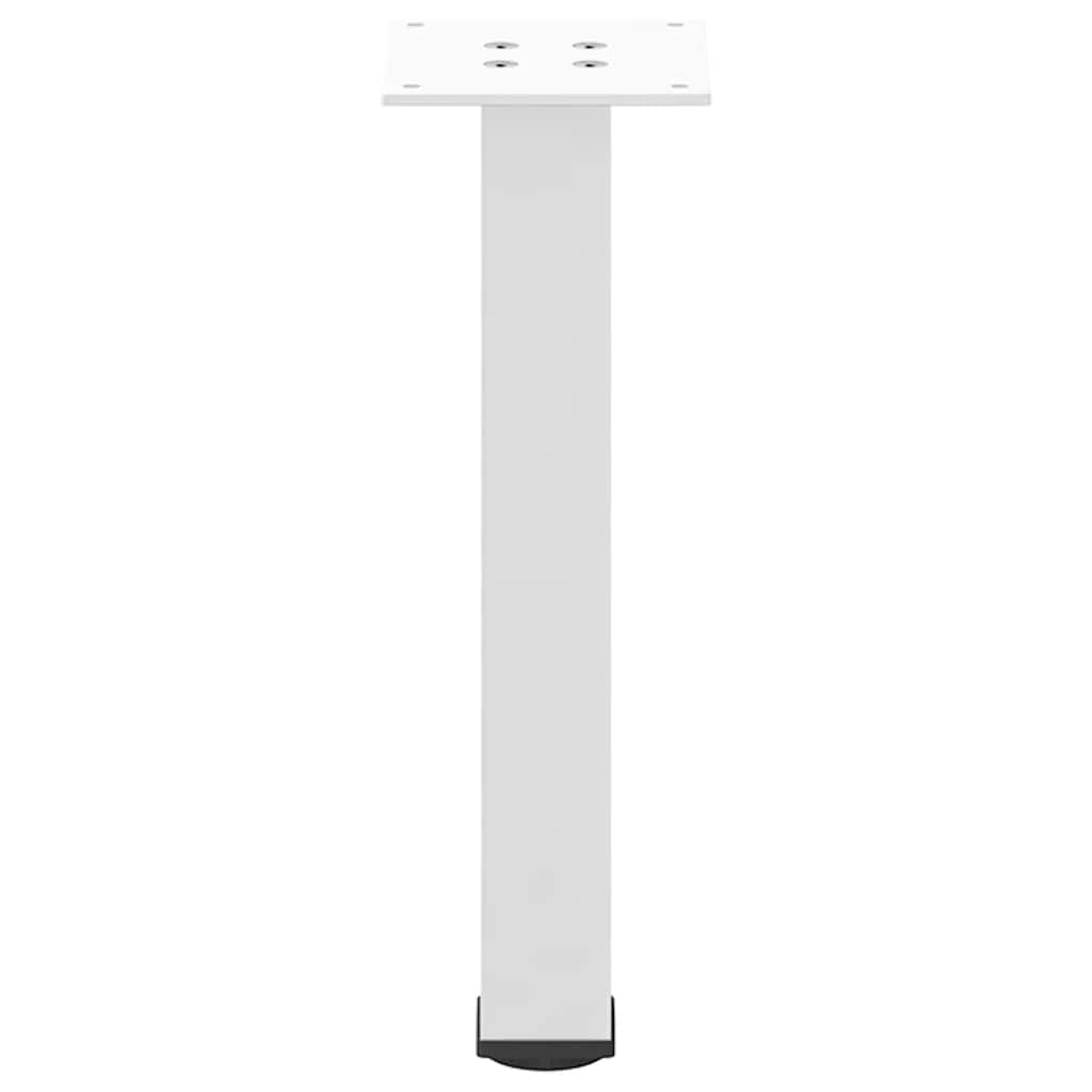 vidaXL Coffee Table Legs 4 pcs White 30-32 cm Steel