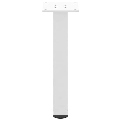 vidaXL Coffee Table Legs 4 pcs White 30-32 cm Steel