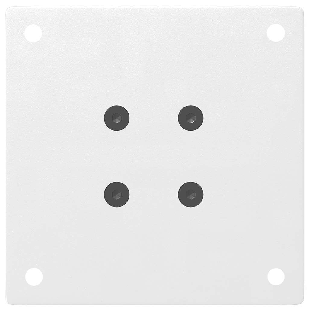 vidaXL Coffee Table Legs 4 pcs White 30-32 cm Steel