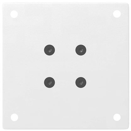 vidaXL Coffee Table Legs 4 pcs White 30-32 cm Steel