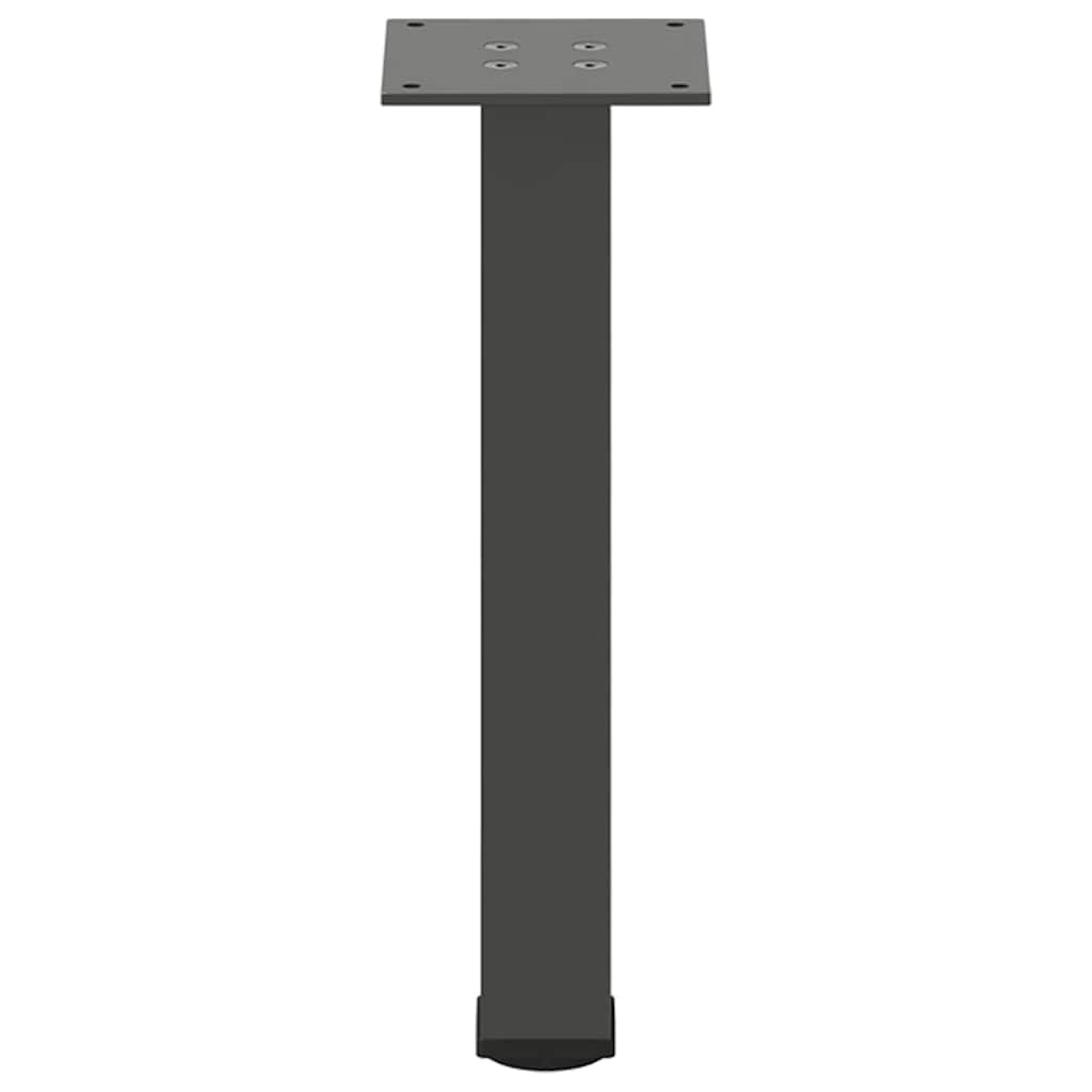 vidaXL Coffee Table Legs 4 pcs Anthracite 30-32 cm Steel