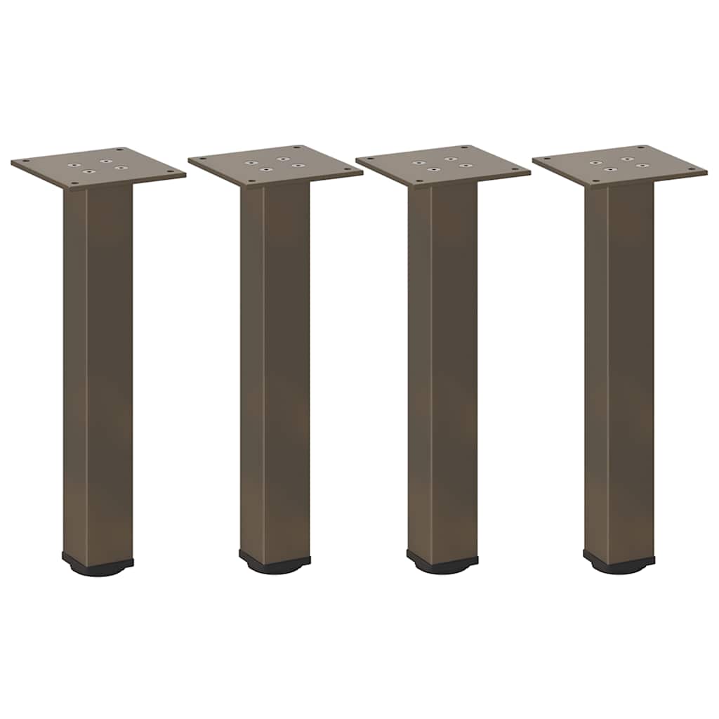 vidaXL Coffee Table Legs 4 pcs Natural Steel 30-32 cm Steel