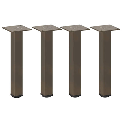 vidaXL Coffee Table Legs 4 pcs Natural Steel 30-32 cm Steel