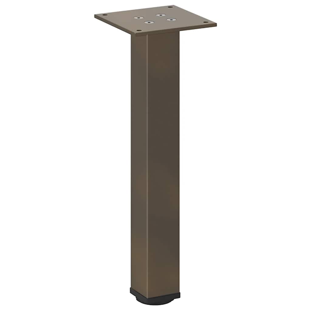 vidaXL Coffee Table Legs 4 pcs Natural Steel 30-32 cm Steel