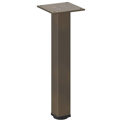 vidaXL Coffee Table Legs 4 pcs Natural Steel 30-32 cm Steel