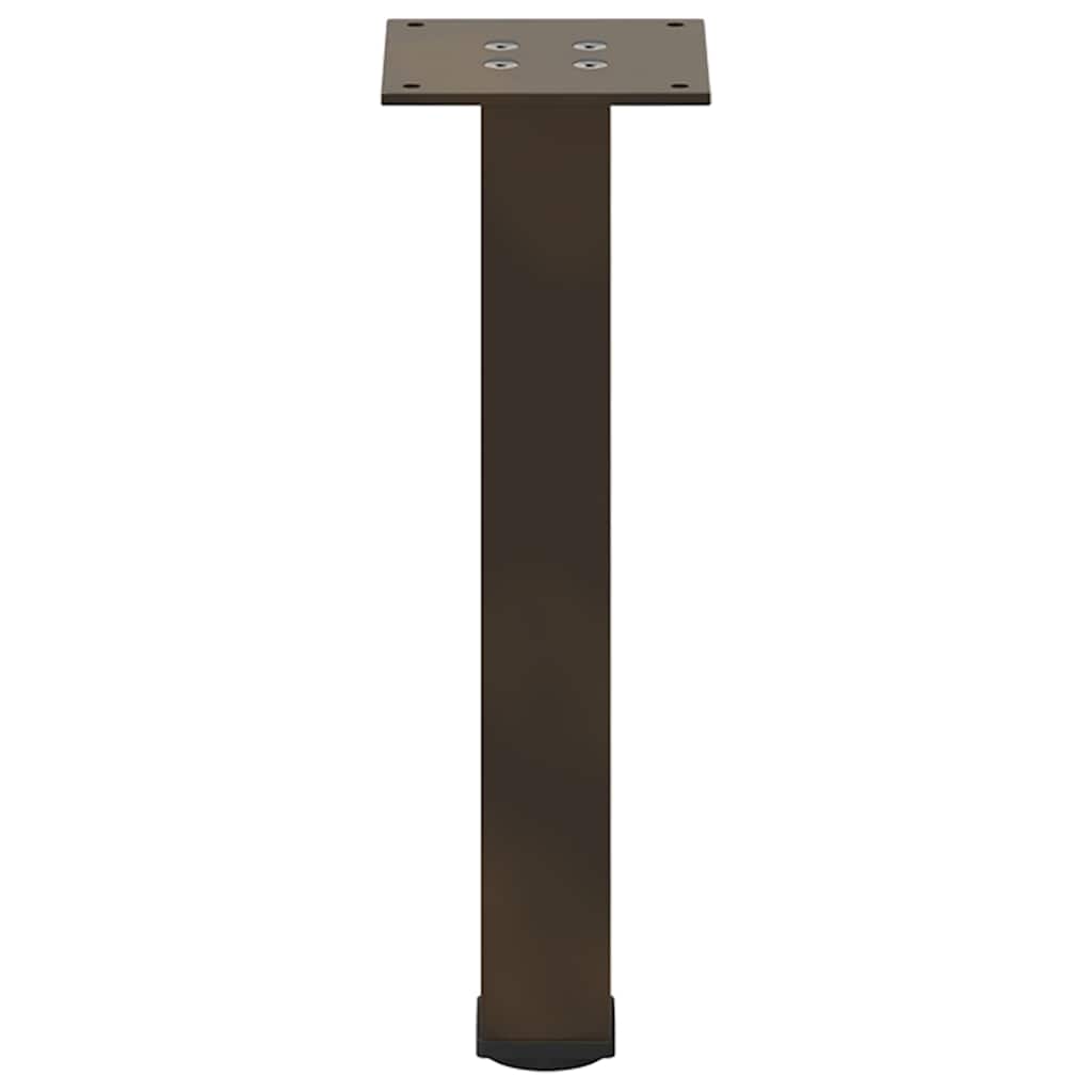 vidaXL Coffee Table Legs 4 pcs Natural Steel 30-32 cm Steel