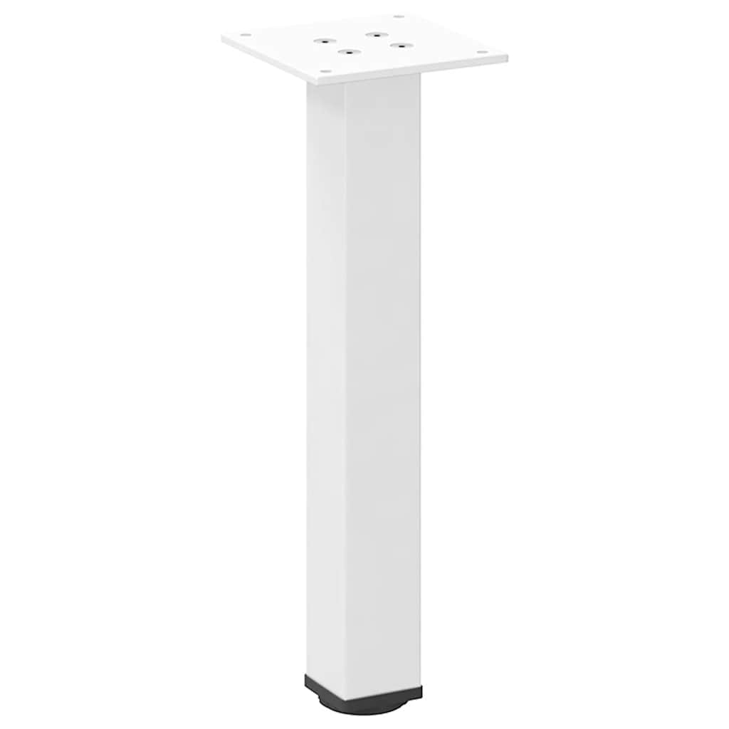 vidaXL Coffee Table Legs 4 pcs White 42-44 cm Steel
