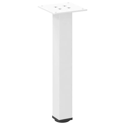 vidaXL Coffee Table Legs 4 pcs White 42-44 cm Steel