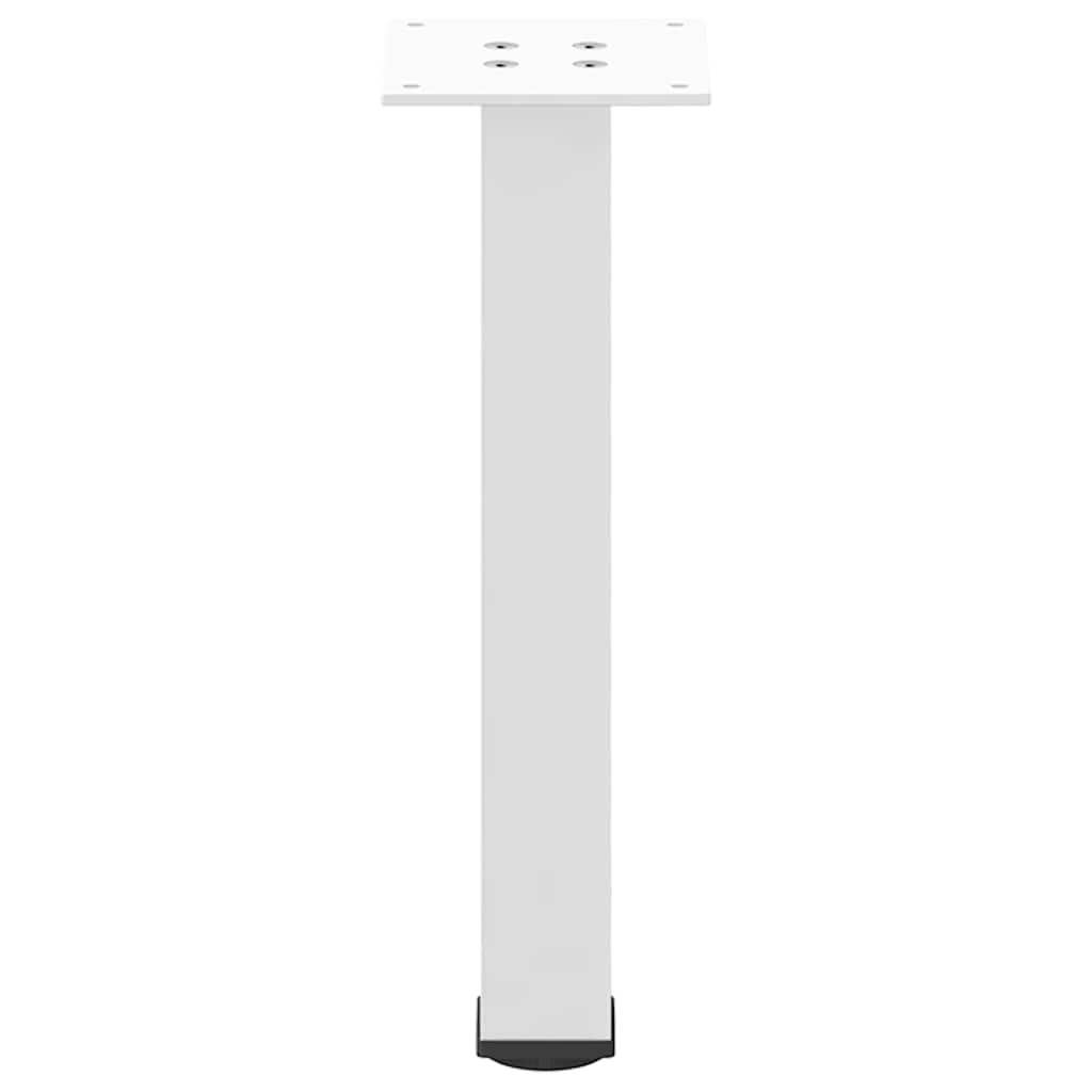vidaXL Coffee Table Legs 4 pcs White 42-44 cm Steel