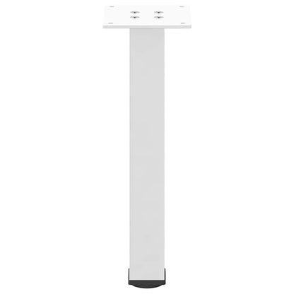 vidaXL Coffee Table Legs 4 pcs White 42-44 cm Steel
