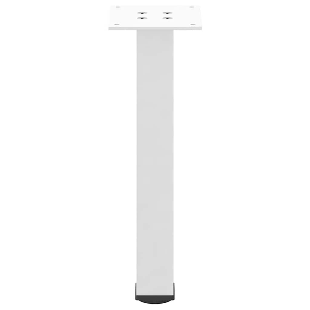 vidaXL Coffee Table Legs 4 pcs White 42-44 cm Steel