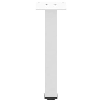 vidaXL Coffee Table Legs 4 pcs White 42-44 cm Steel