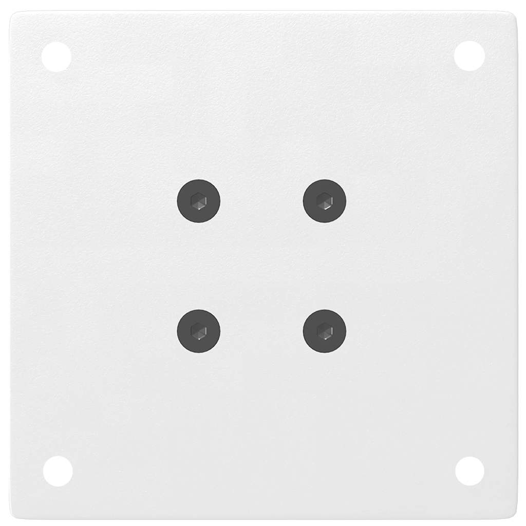 vidaXL Coffee Table Legs 4 pcs White 42-44 cm Steel