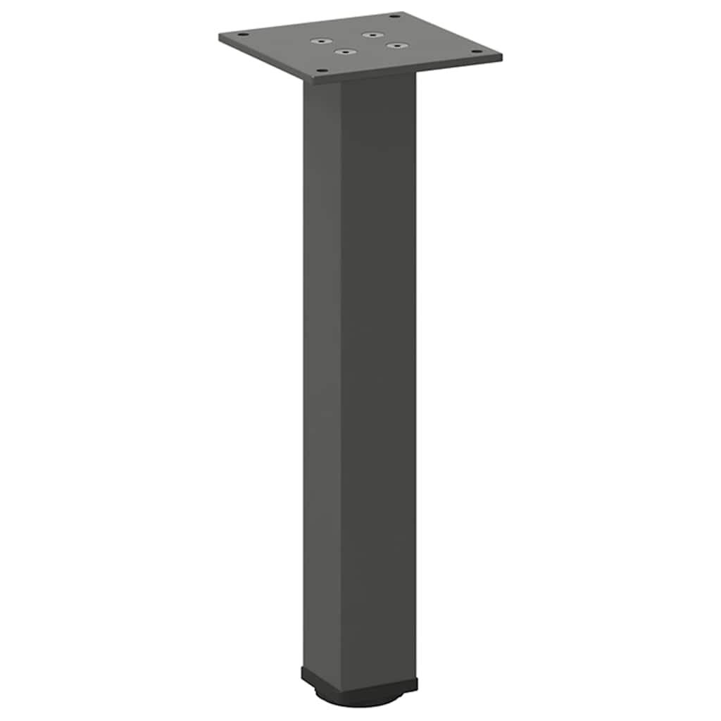vidaXL Coffee Table Legs 4 pcs Anthracite 42-44 cm Steel