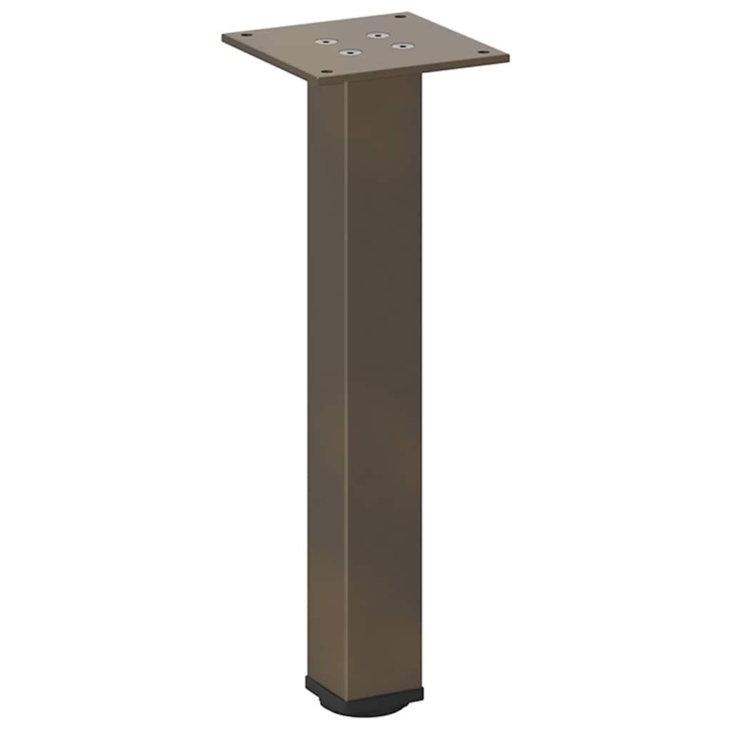 vidaXL Coffee Table Legs 4 pcs Natural Steel 42-44 cm Steel
