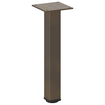 vidaXL Coffee Table Legs 4 pcs Natural Steel 42-44 cm Steel
