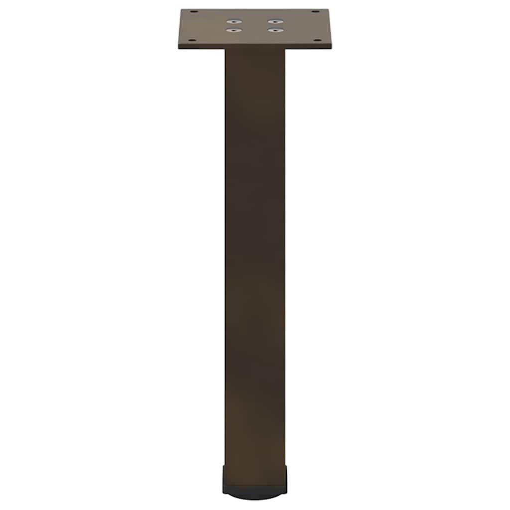 vidaXL Coffee Table Legs 4 pcs Natural Steel 42-44 cm Steel
