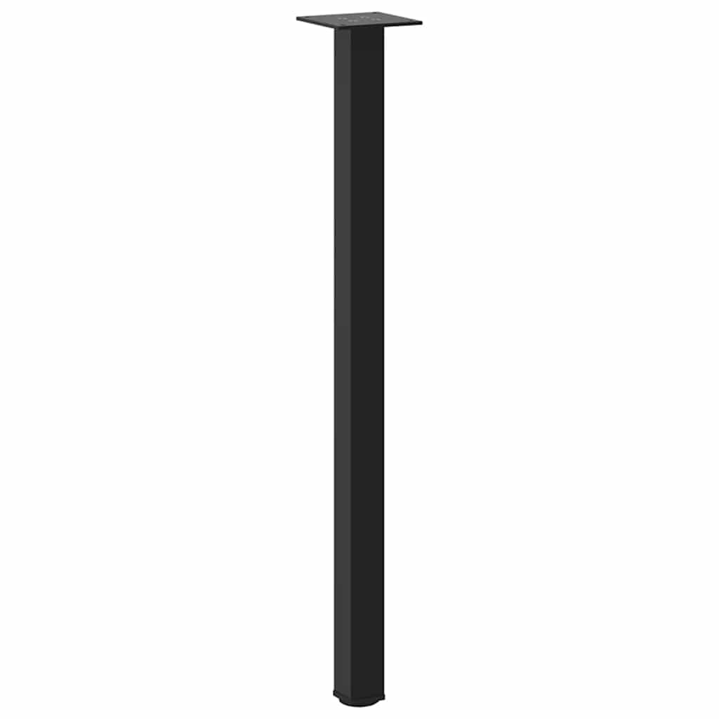 vidaXL Console Table Legs 4 pcs Black 72-74 cm Steel