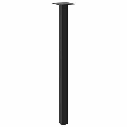 vidaXL Console Table Legs 4 pcs Black 72-74 cm Steel