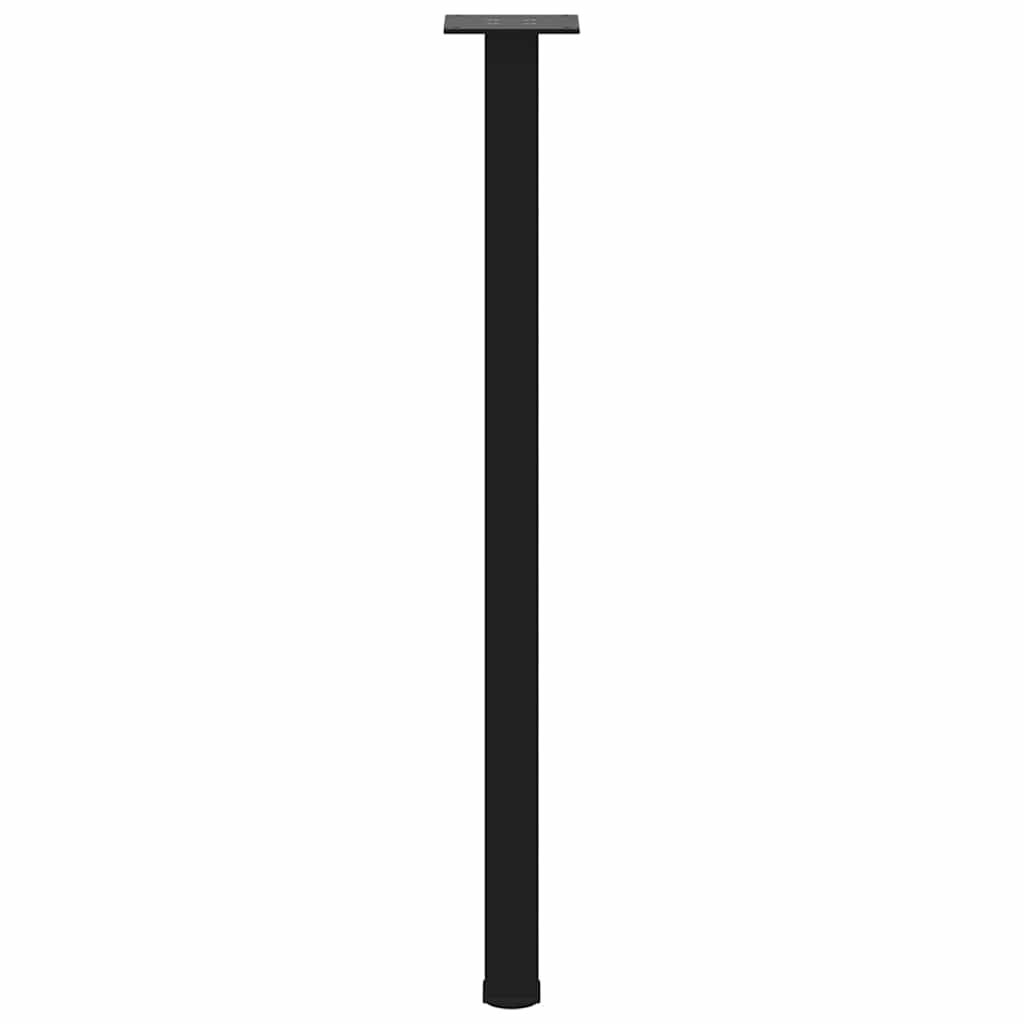 vidaXL Console Table Legs 4 pcs Black 72-74 cm Steel
