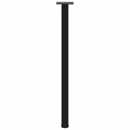 vidaXL Console Table Legs 4 pcs Black 72-74 cm Steel