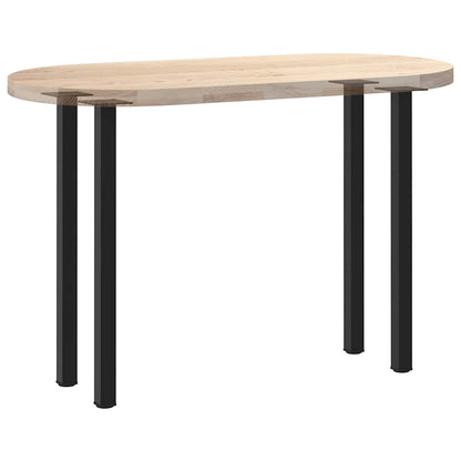 vidaXL Console Table Legs 4 pcs Black 72-74 cm Steel