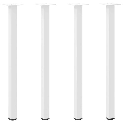 vidaXL Console Table Legs 4 pcs White 72-74 cm Steel