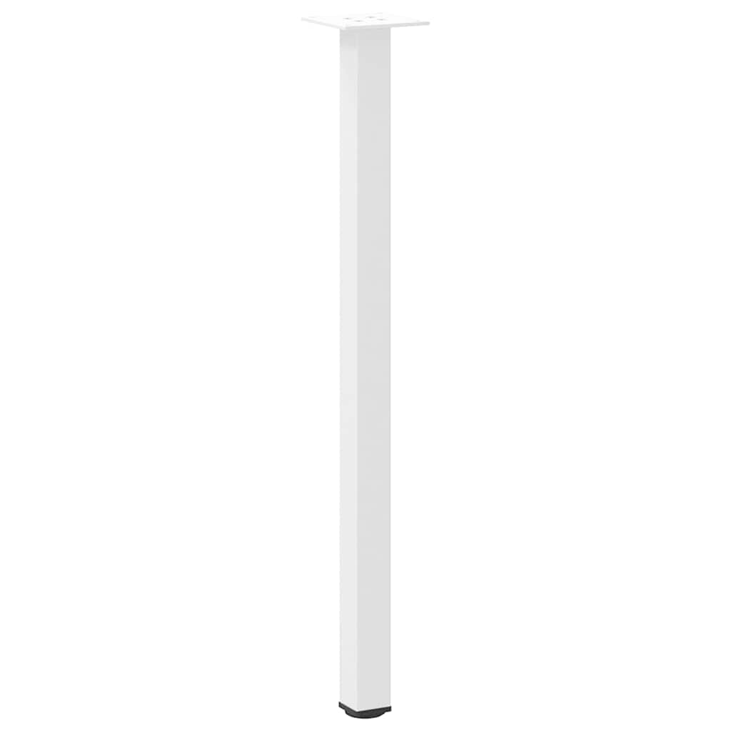 vidaXL Console Table Legs 4 pcs White 72-74 cm Steel