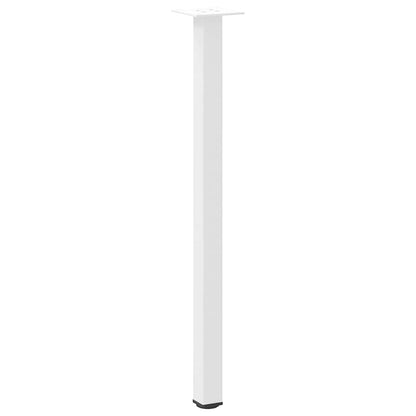 vidaXL Console Table Legs 4 pcs White 72-74 cm Steel