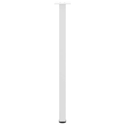 vidaXL Console Table Legs 4 pcs White 72-74 cm Steel