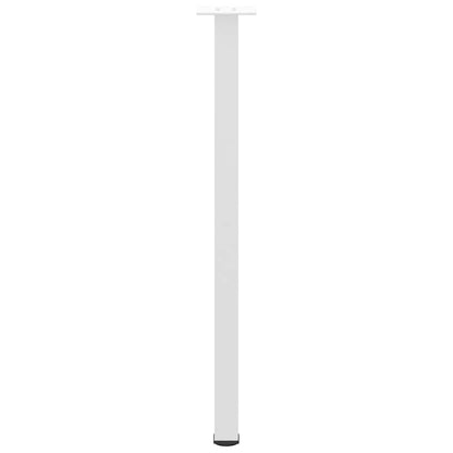 vidaXL Console Table Legs 4 pcs White 72-74 cm Steel