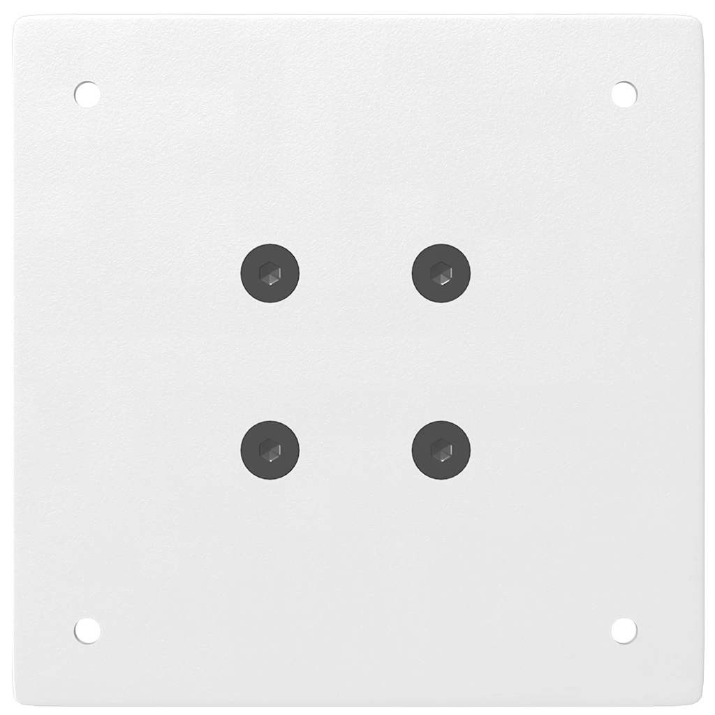 vidaXL Console Table Legs 4 pcs White 72-74 cm Steel