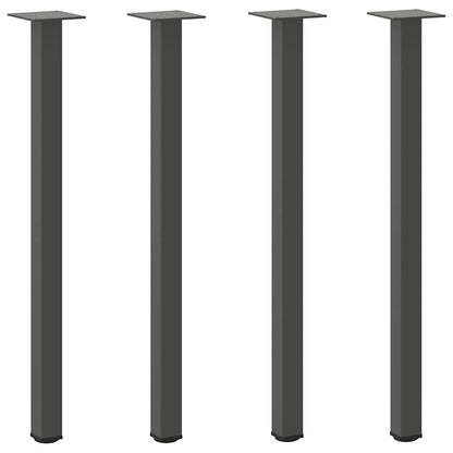 vidaXL Console Table Legs 4 pcs Anthracite 72-74 cm Steel
