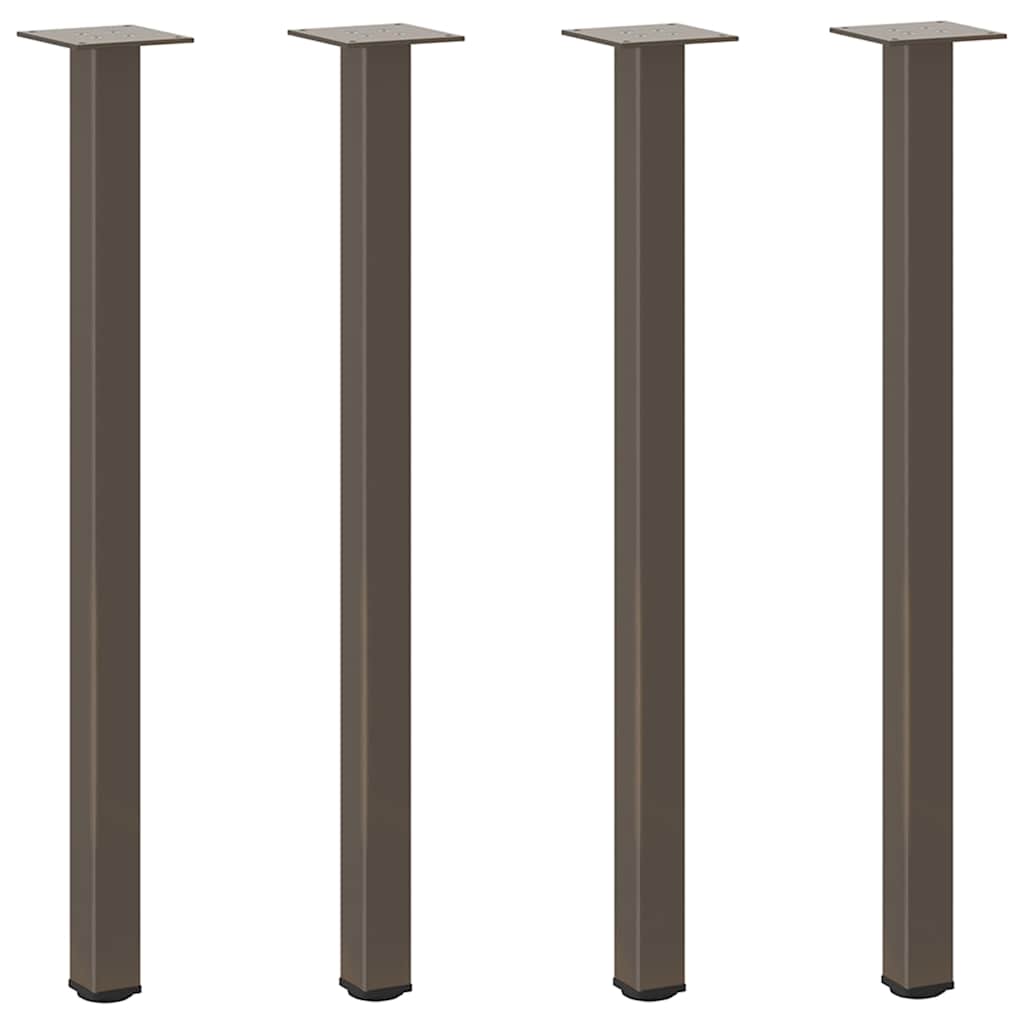 vidaXL Console Table Legs 4 pcs Natural Steel 72-74 cm Steel