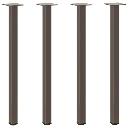 vidaXL Console Table Legs 4 pcs Natural Steel 72-74 cm Steel