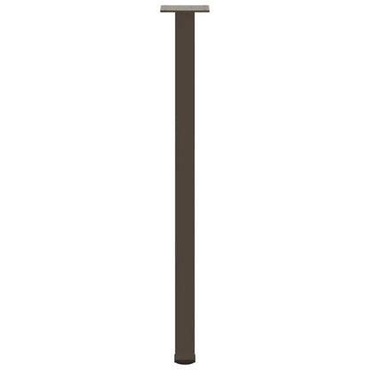 vidaXL Console Table Legs 4 pcs Natural Steel 72-74 cm Steel