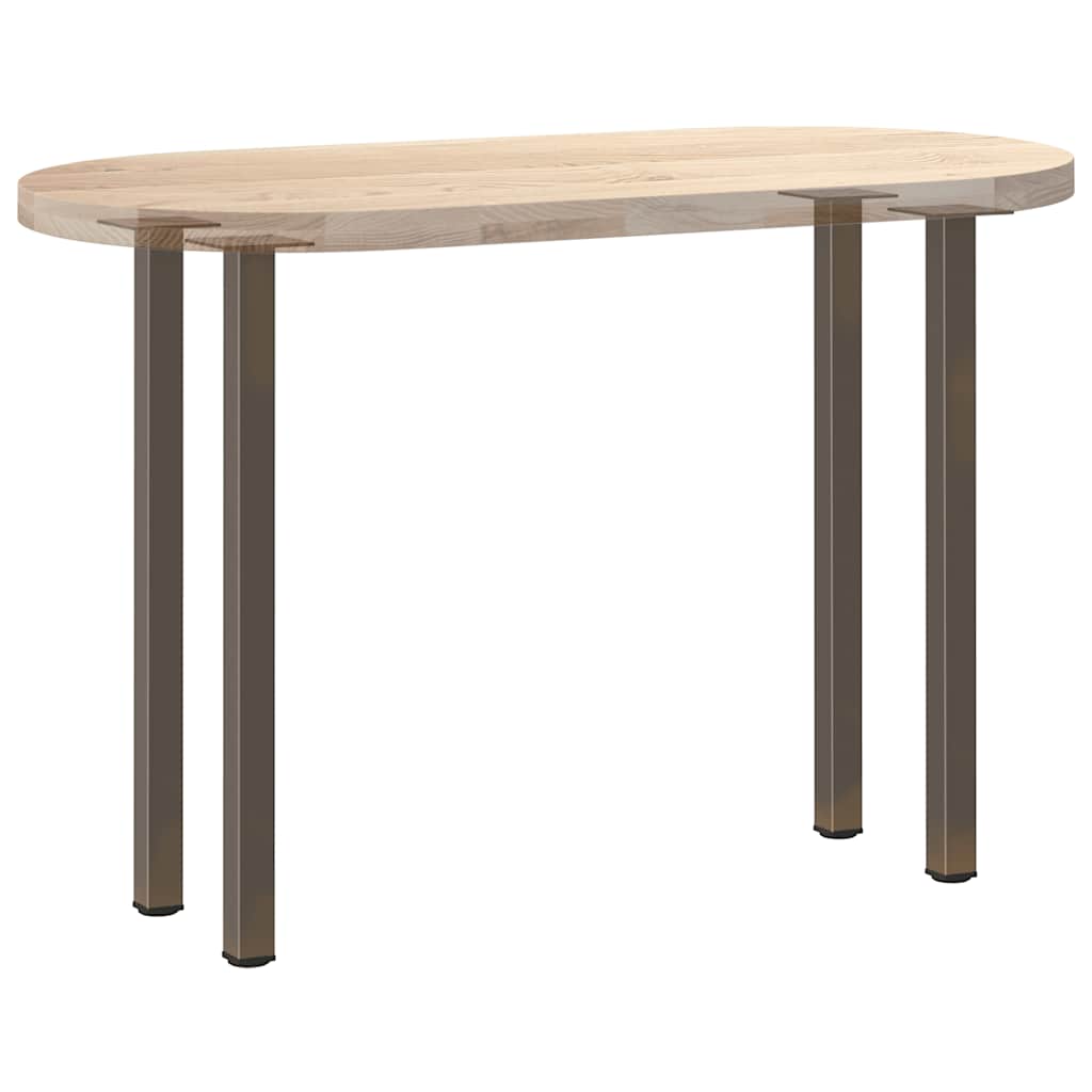 vidaXL Console Table Legs 4 pcs Natural Steel 72-74 cm Steel