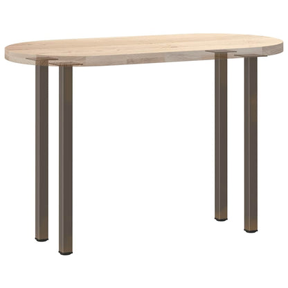 vidaXL Console Table Legs 4 pcs Natural Steel 72-74 cm Steel