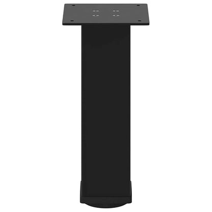 vidaXL Coffee Table Legs 4 pcs Black 30-32 cm Steel